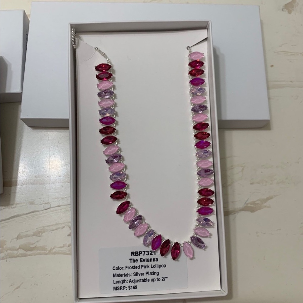 Frosted Pink Lollipop Necklace “The Evianna”